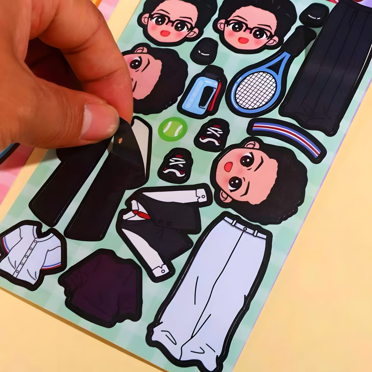 WM836 Creative Teacher Makeover DIY Sticker Book (20pcs)