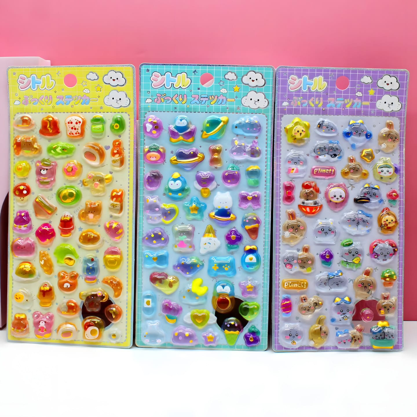 XA-C Solid 3D Embossed Stickers
