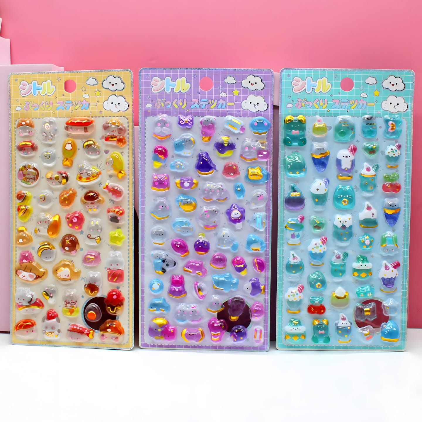 XA-C Solid 3D Embossed Stickers