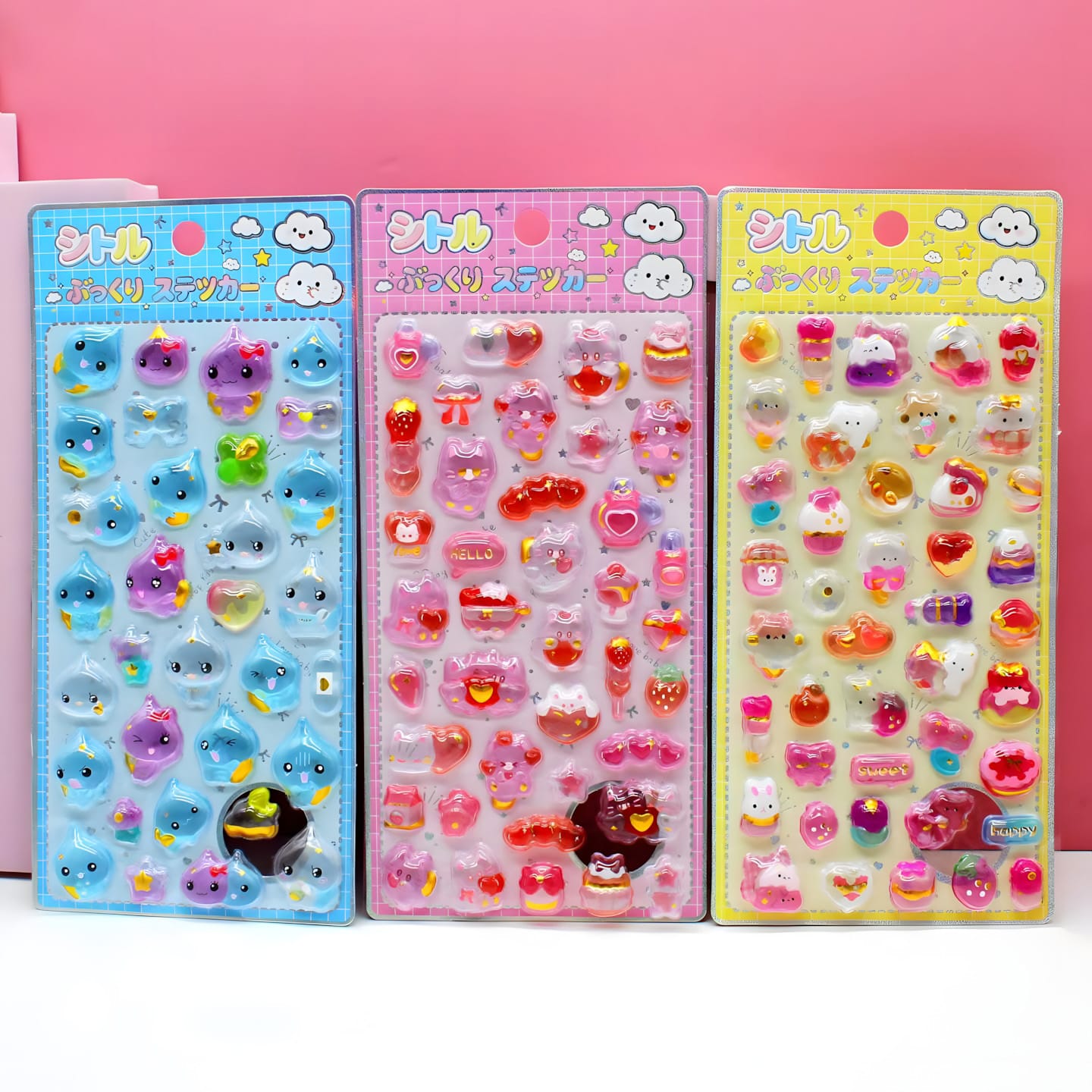 XA-C Solid 3D Embossed Stickers