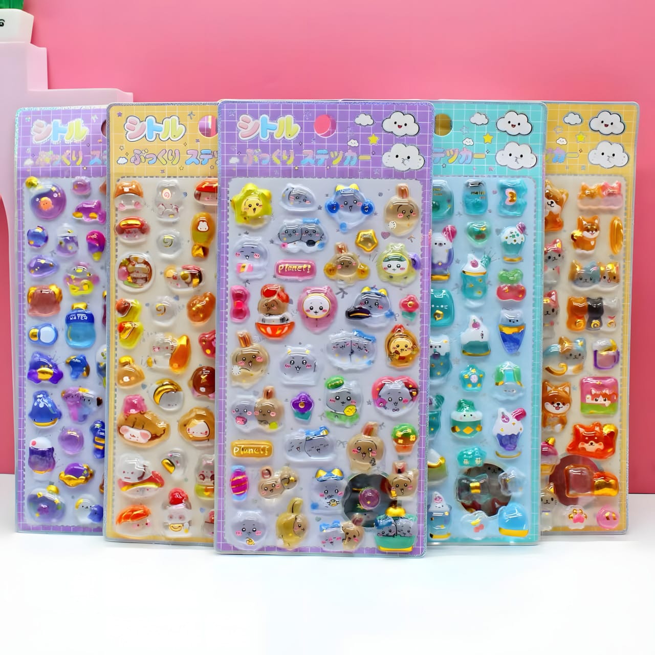 XA-C Solid 3D Embossed Stickers
