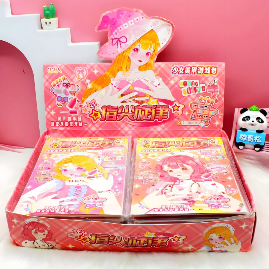 XS-B Álbum de stickers nail art niñas 16 pcs