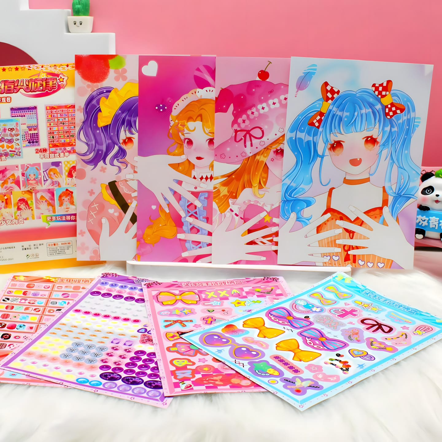 XS-B Girls Nail Sticker Book 16pcs