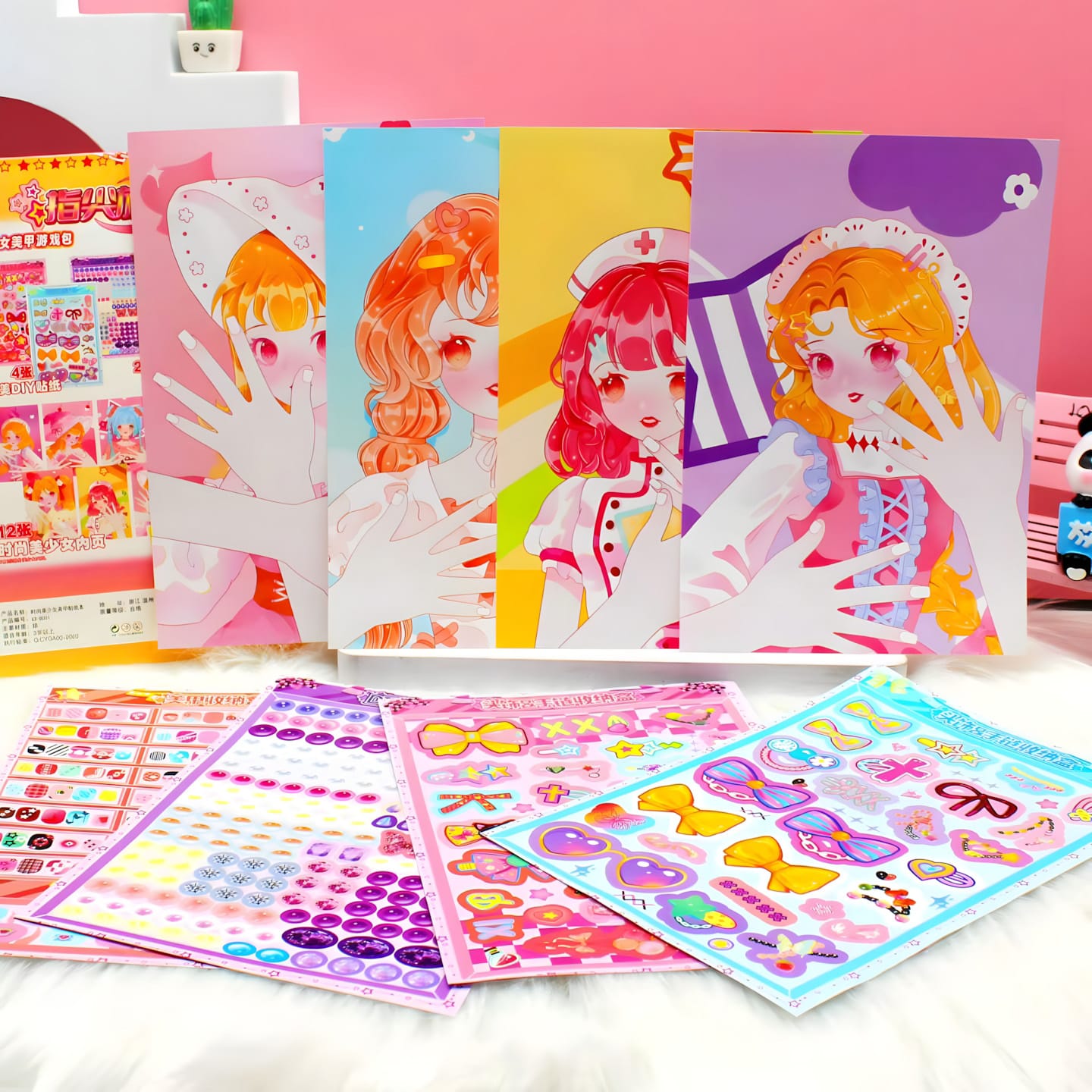 XS-B Girls Nail Sticker Book 16pcs