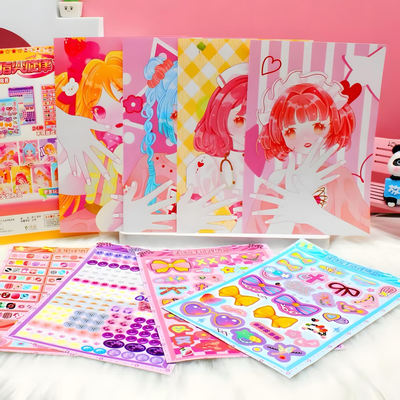XS-B Girls Nail Sticker Book 16pcs