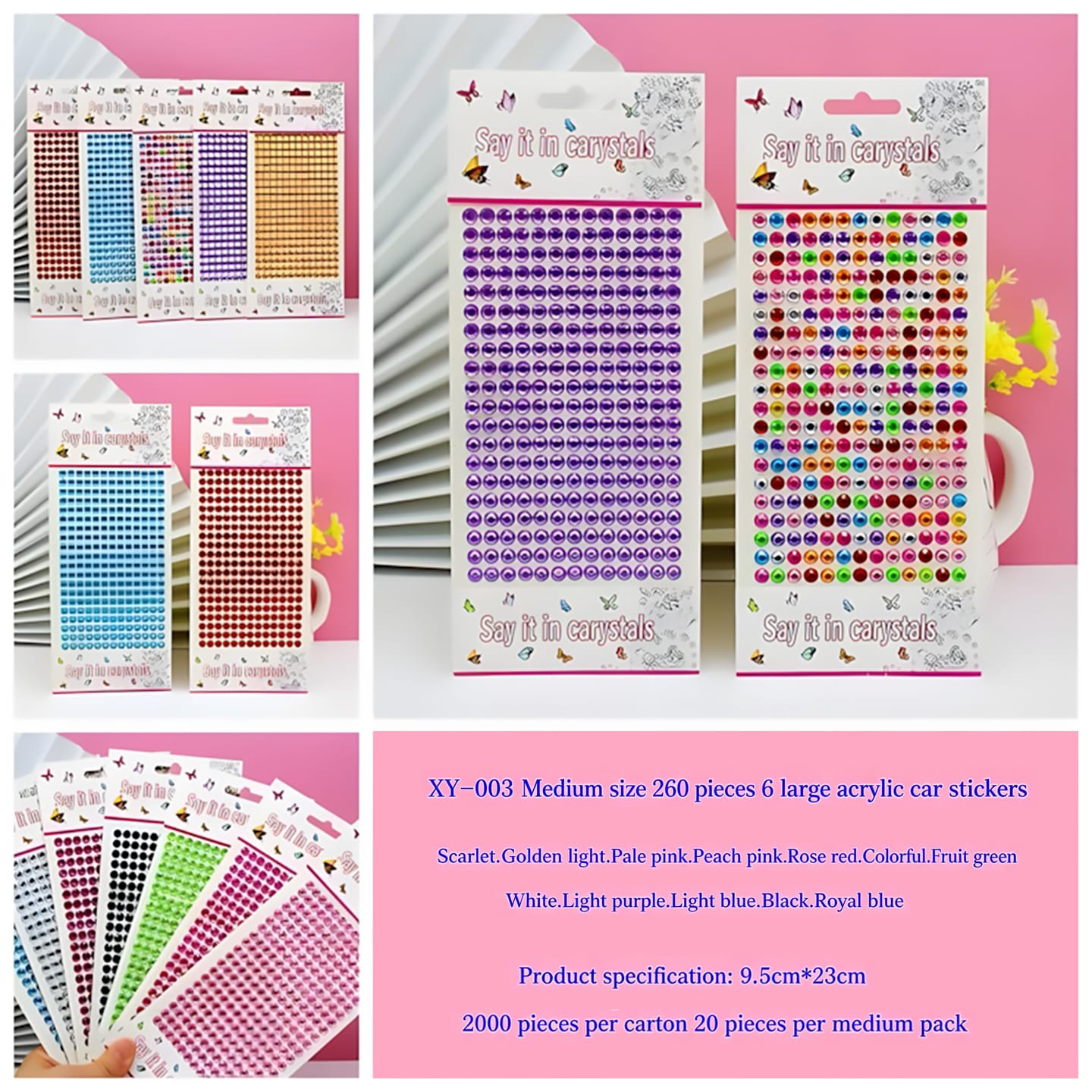 XY-003 Acrylic Diamond 260pcs