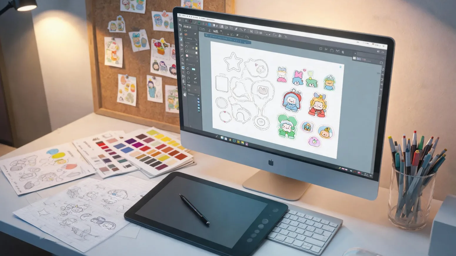 How to design a custom sticker artwork setup