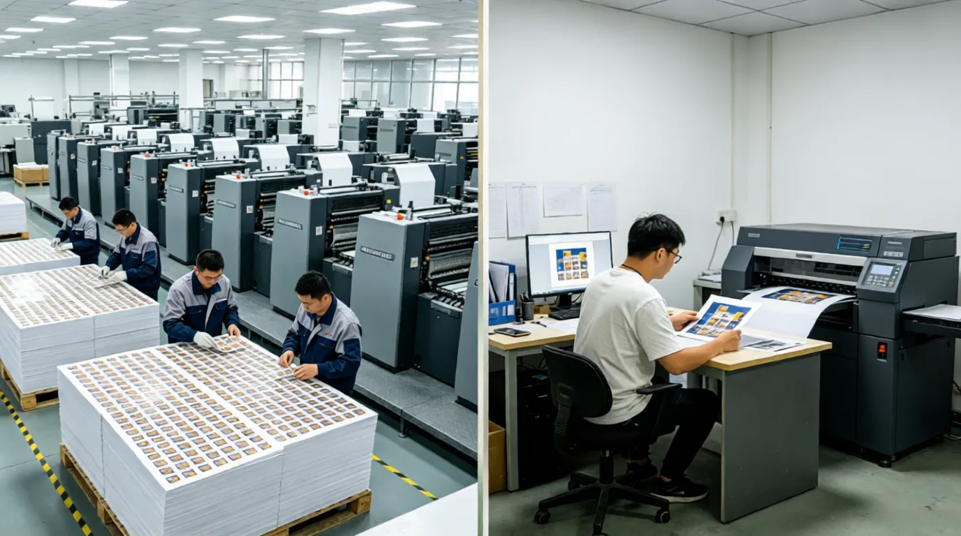 China vs local sticker printing comparison
