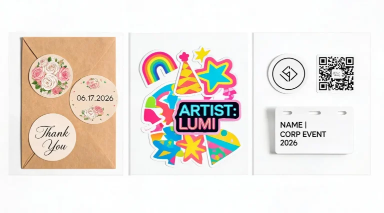 Stickers for Events: How to Use Custom Stickers at Weddings, Festivals & Corporate Events