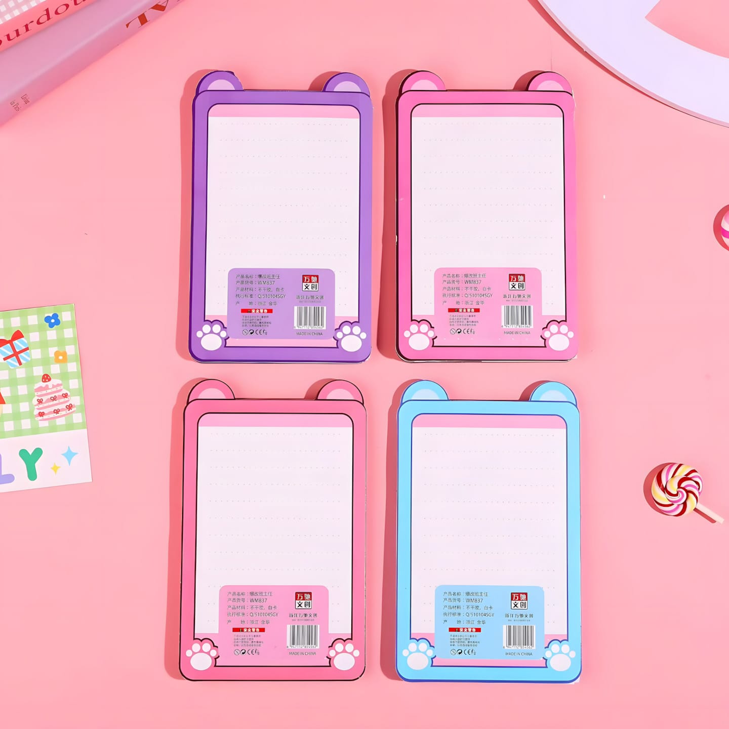 WM837 Creative Teacher Makeover DIY Sticker Book (8pcs)