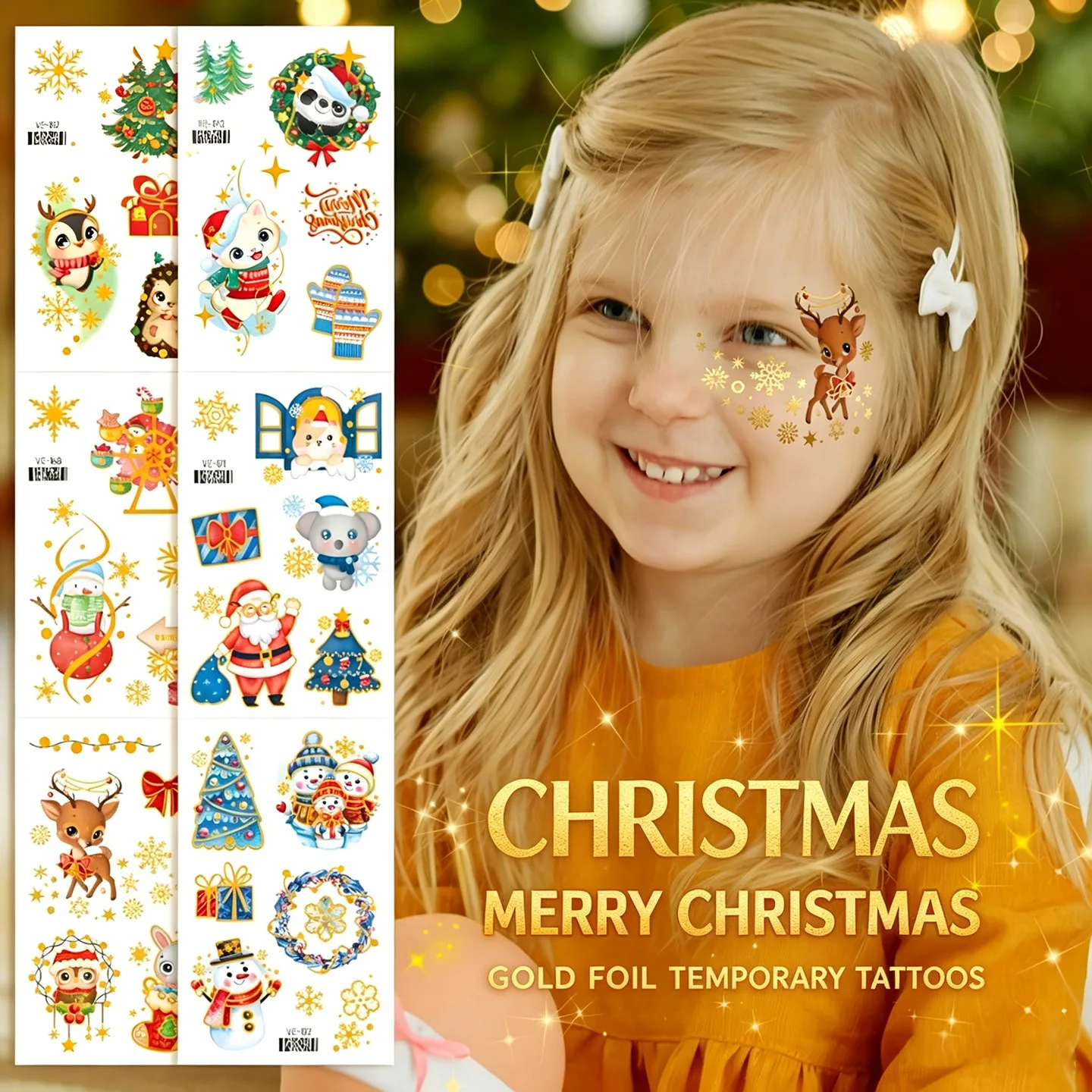 Christmas Tattoo Transfer Stickers