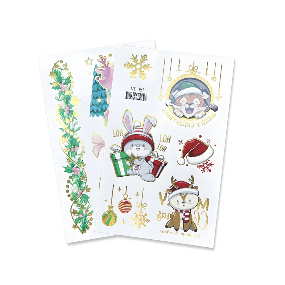 Christmas Tattoo Transfer Stickers