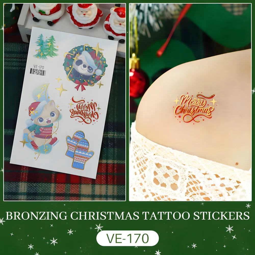Christmas Tattoo Transfer Stickers