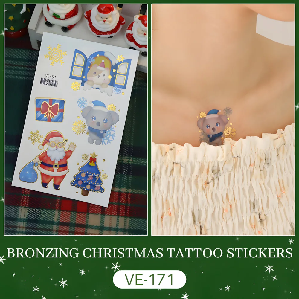 Christmas Tattoo Transfer Stickers