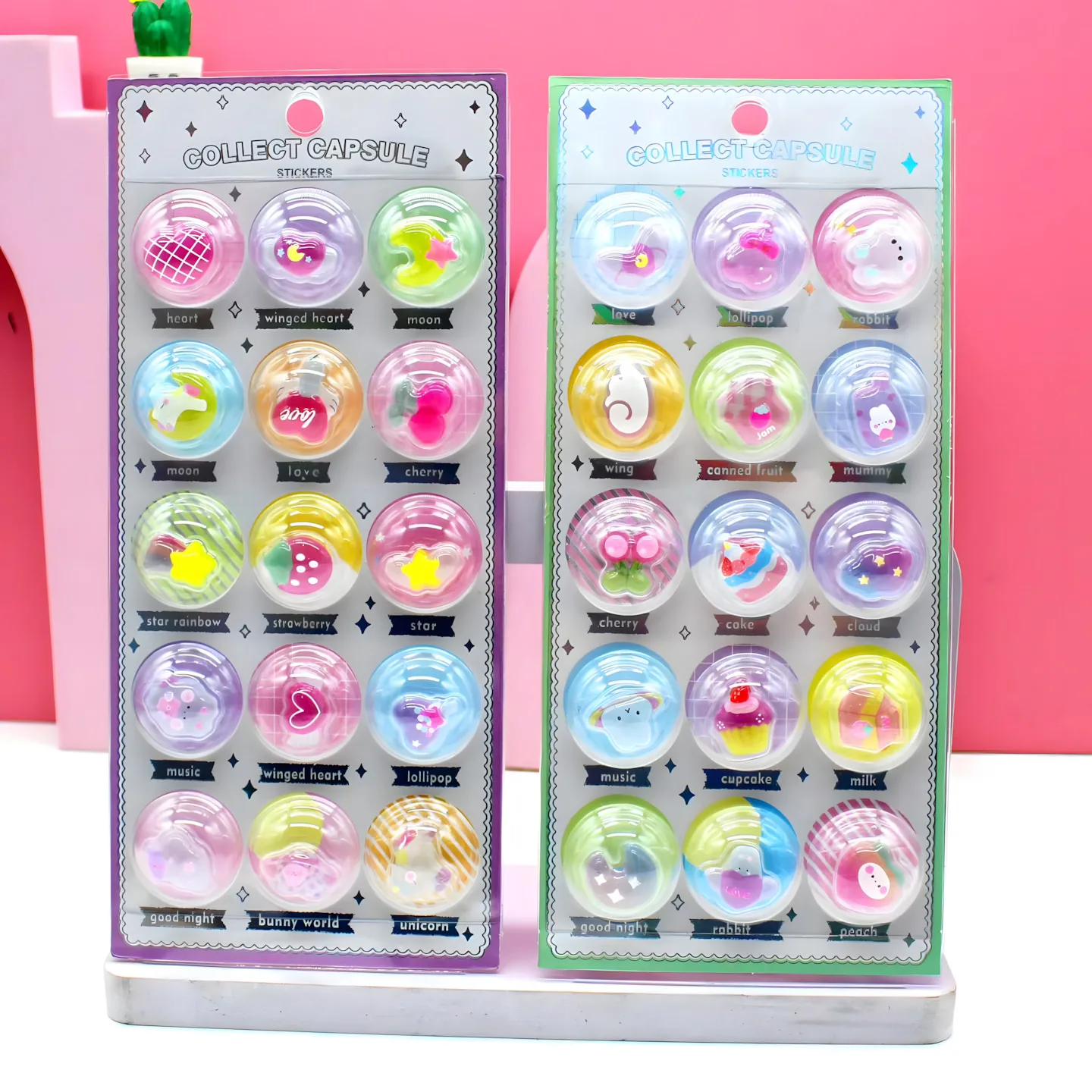 XL-003 Rainbow Shake Embossed Stickers