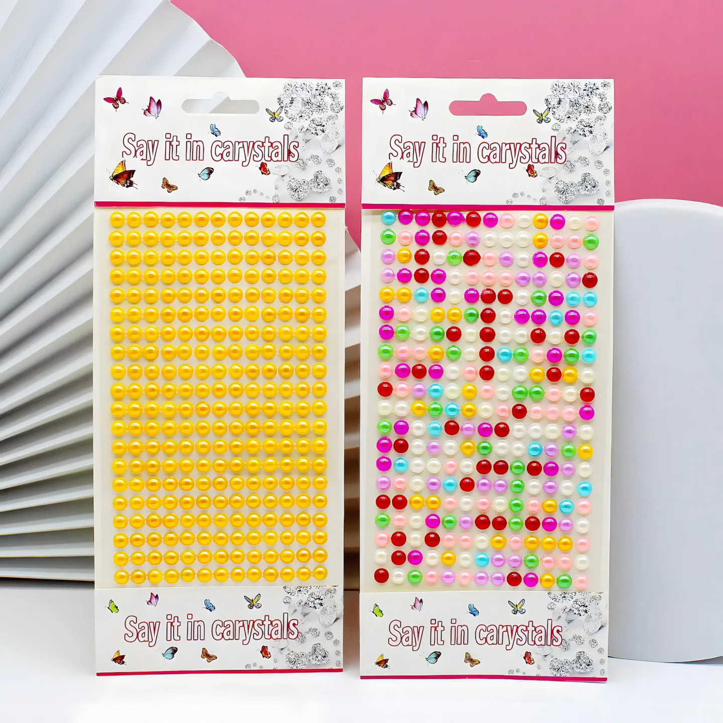 XY-006 Medium Pearl Gem Stickers