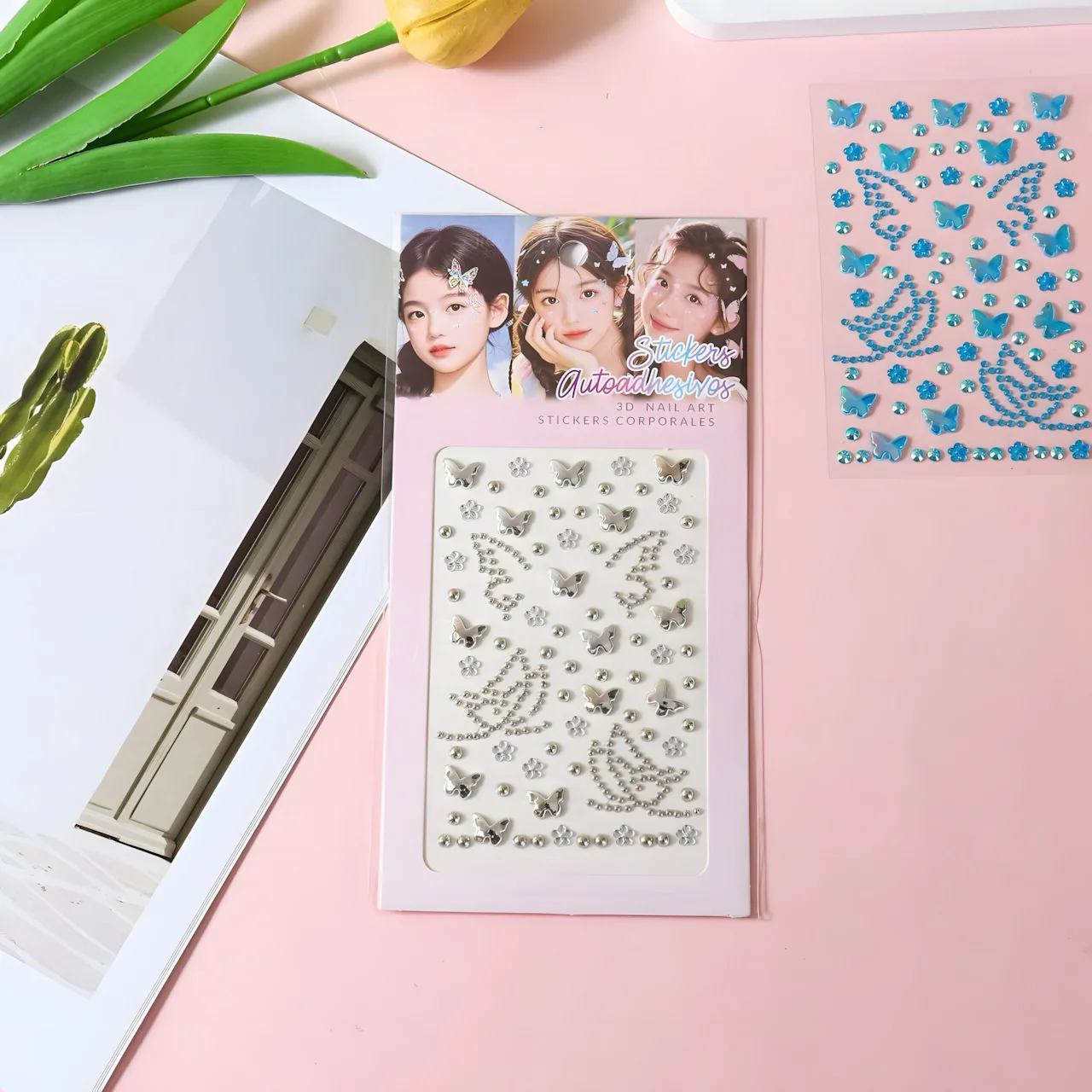 XY-031 Butterfly-Shaped Gem Stickers