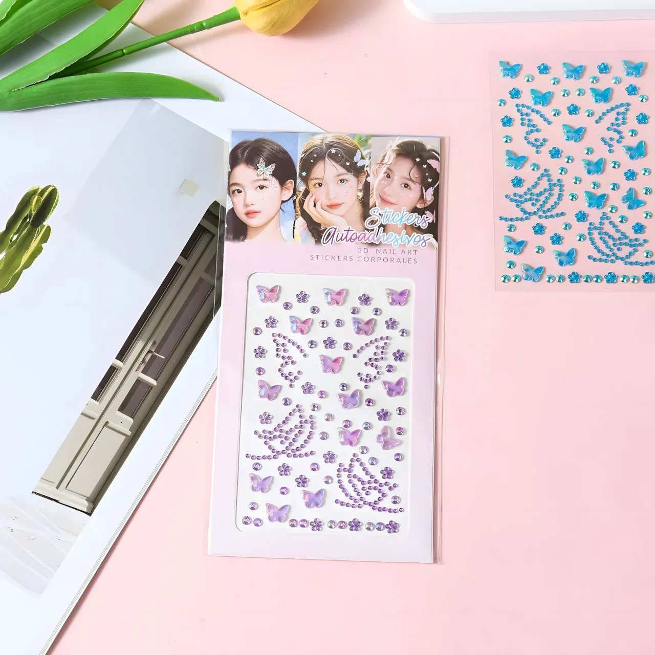 XY-031 Butterfly-Shaped Gem Stickers