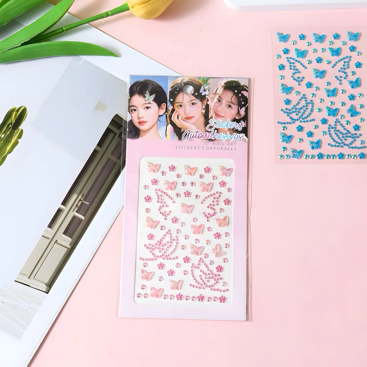 XY-031 Butterfly-Shaped Gem Stickers