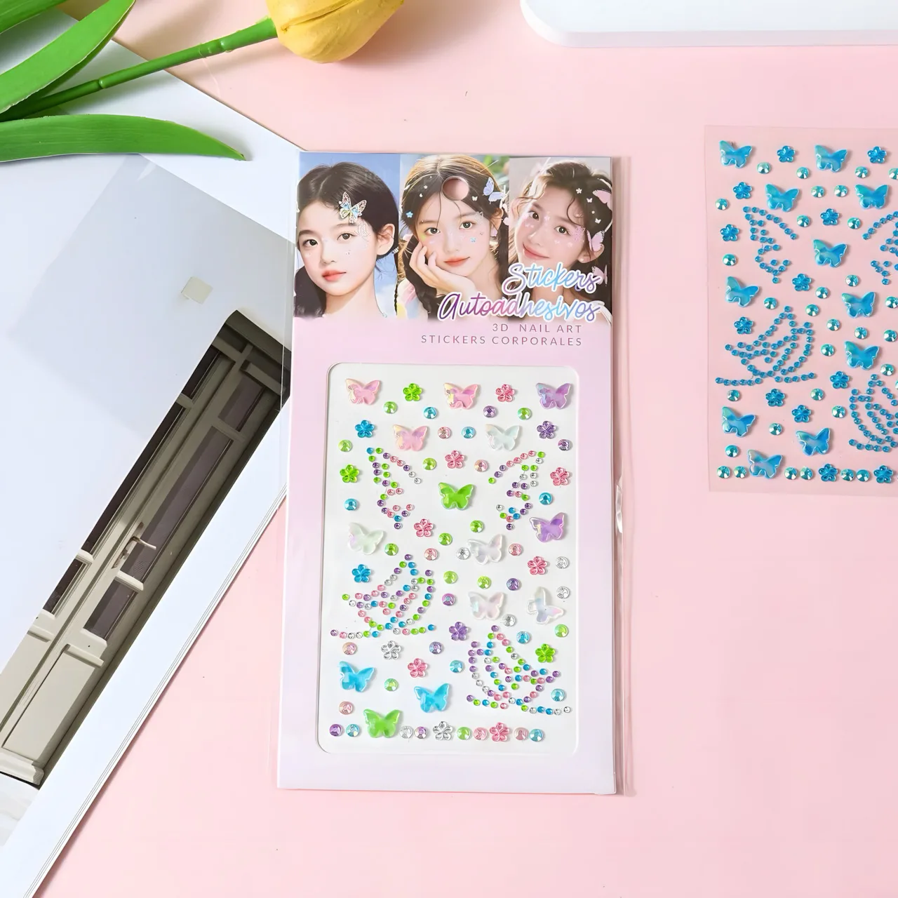 XY-031 Butterfly-Shaped Gem Stickers