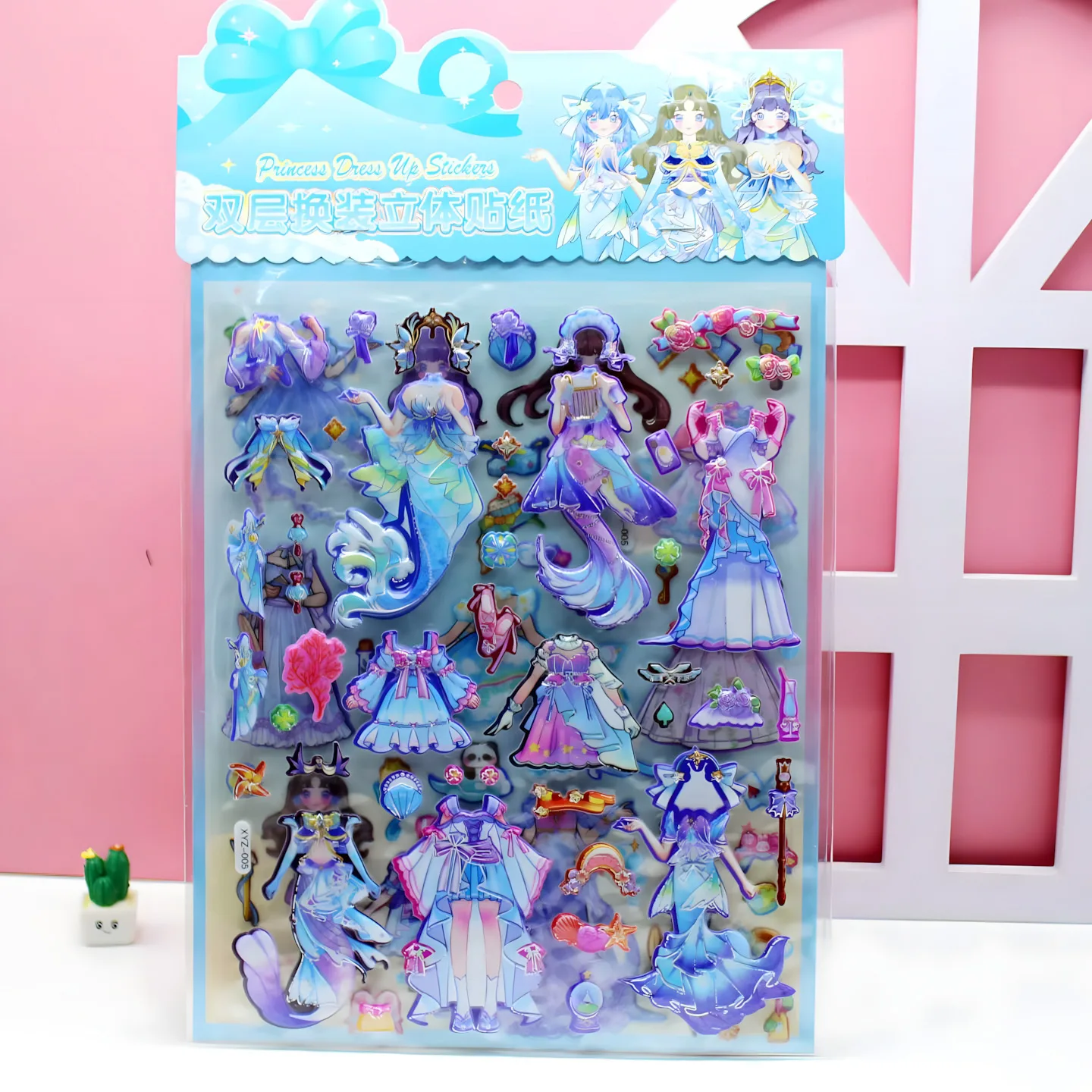 XYZ-003 Double-Layer 3D Stickers (6 designs)