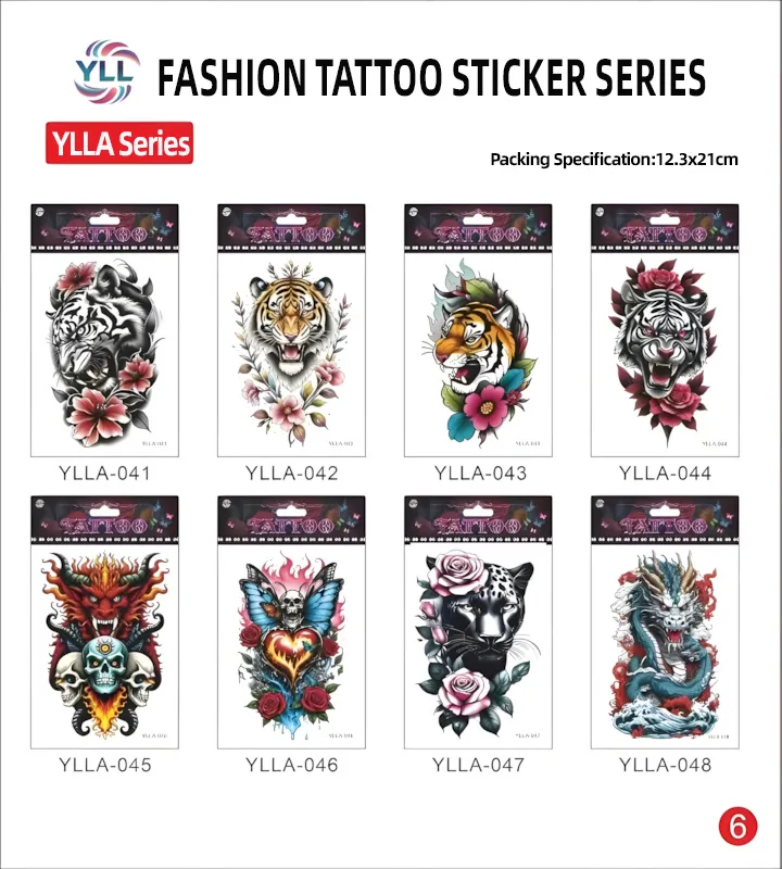 YLLA Temporary Tattoo Stickers (128 designs)