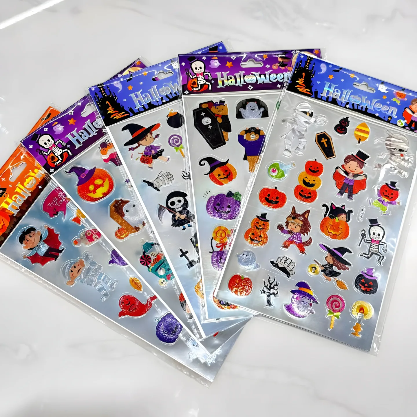 YM-C Halloween Prism Stickers (12 designs)