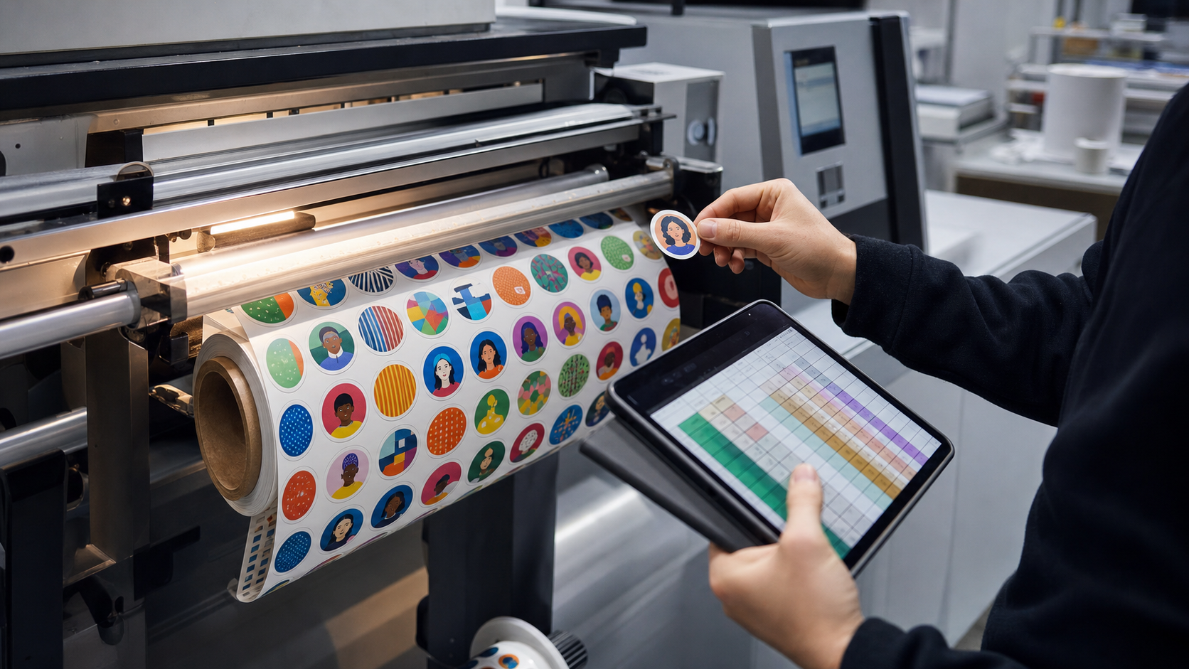 Personalized Stickers at Scale: A Beginner's Guide to Variable Data Printing blog illustration