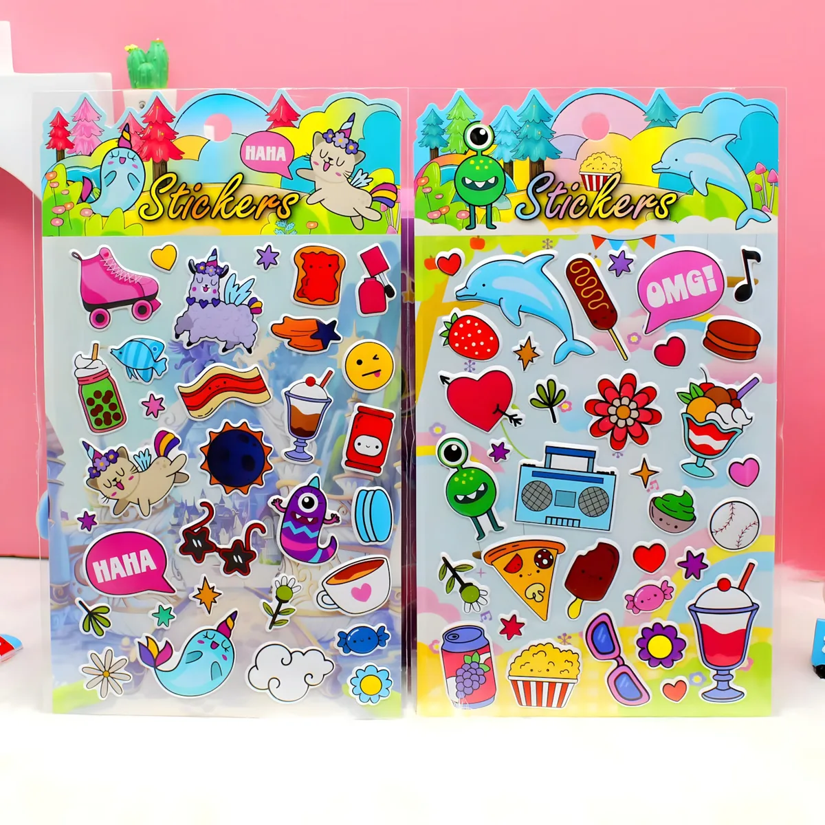 A001-009 Double-Layer 3D Pop Bubble Sticker (9 Designs)