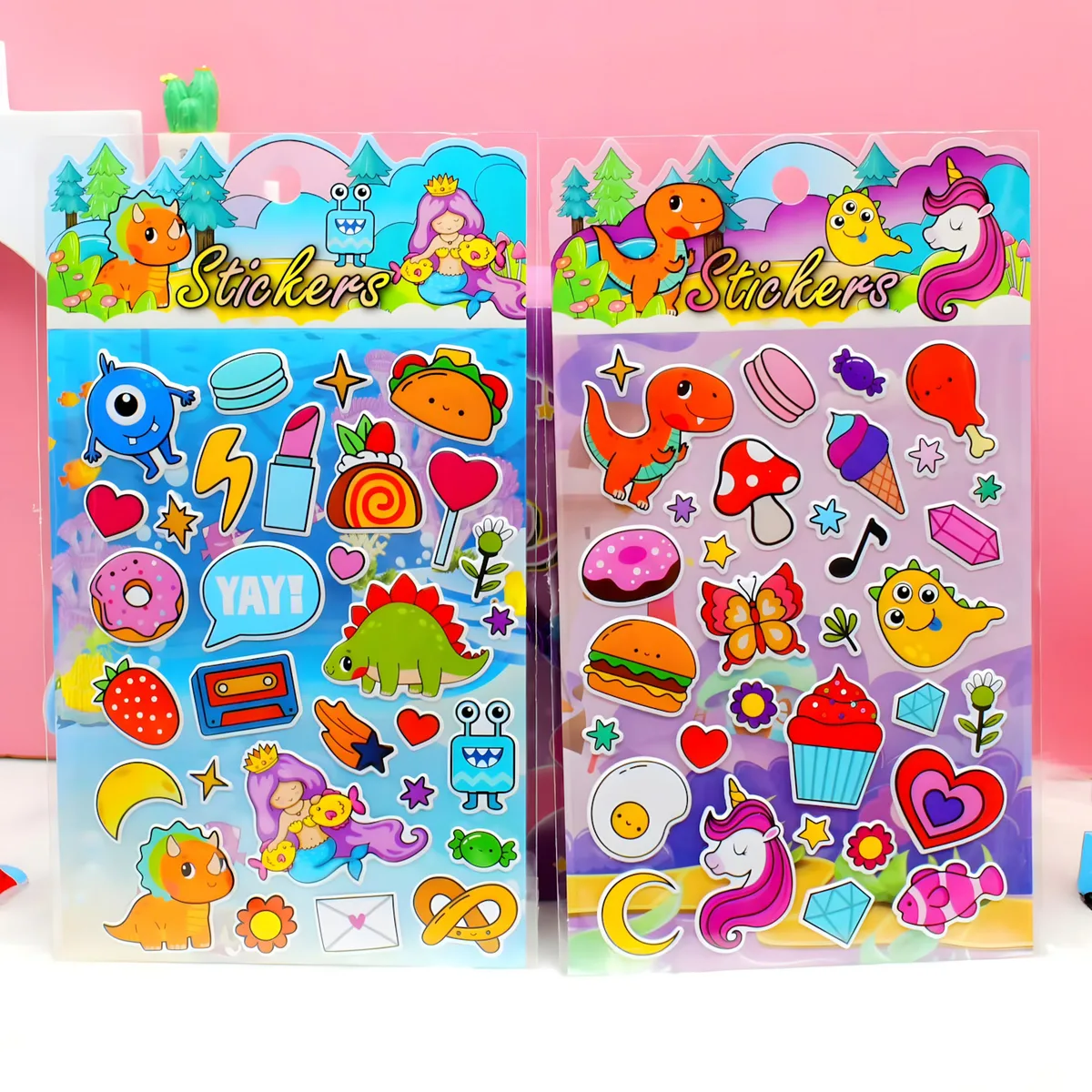 A001-009 Double-Layer 3D Pop Bubble Sticker (9 Designs)