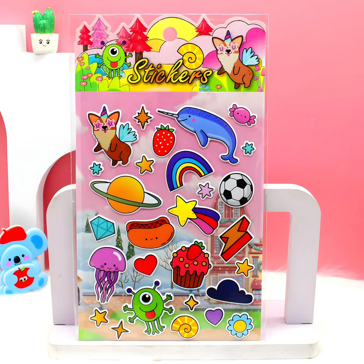 A001-009 Double-Layer 3D Pop Bubble Sticker (9 Designs)