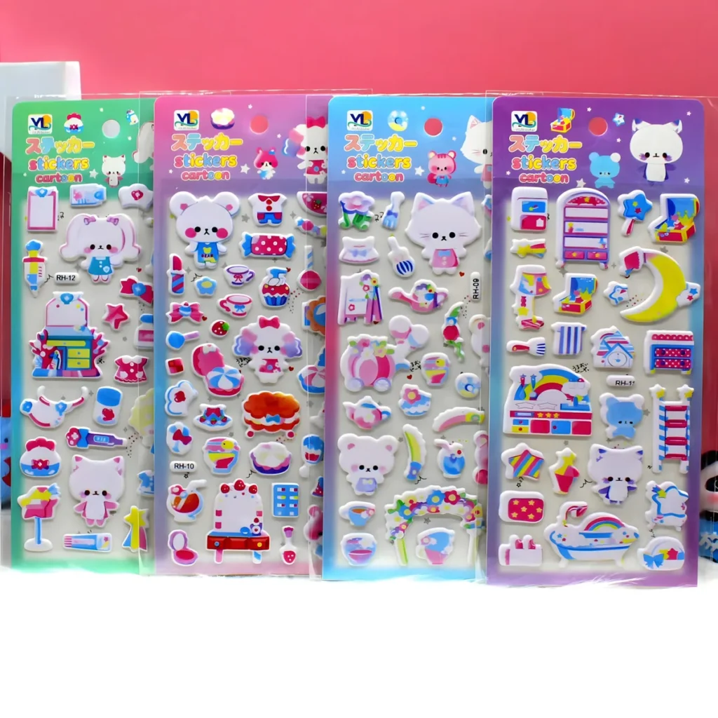 RH Bubble 3D Pop Sticker Cards (16 Designs)
