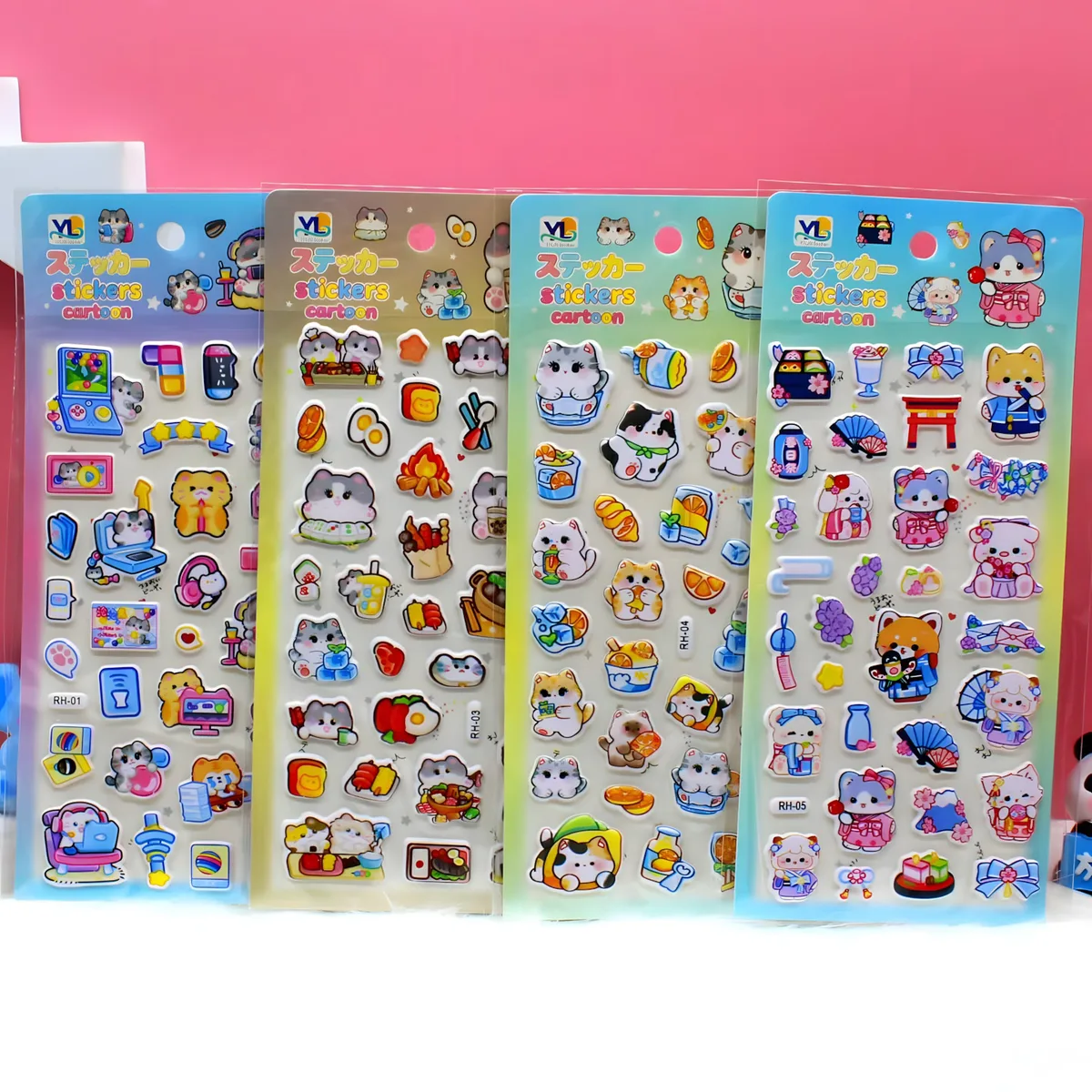 RH Bubble 3D Pop Sticker Cards (16 Designs)