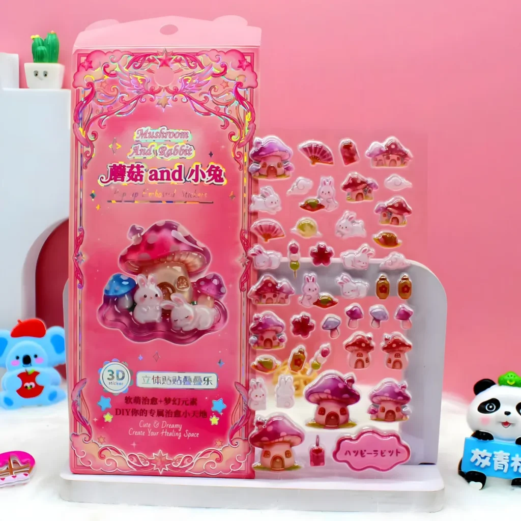SY-1371 Stackable 3D Sticker Cards (4 Designs)