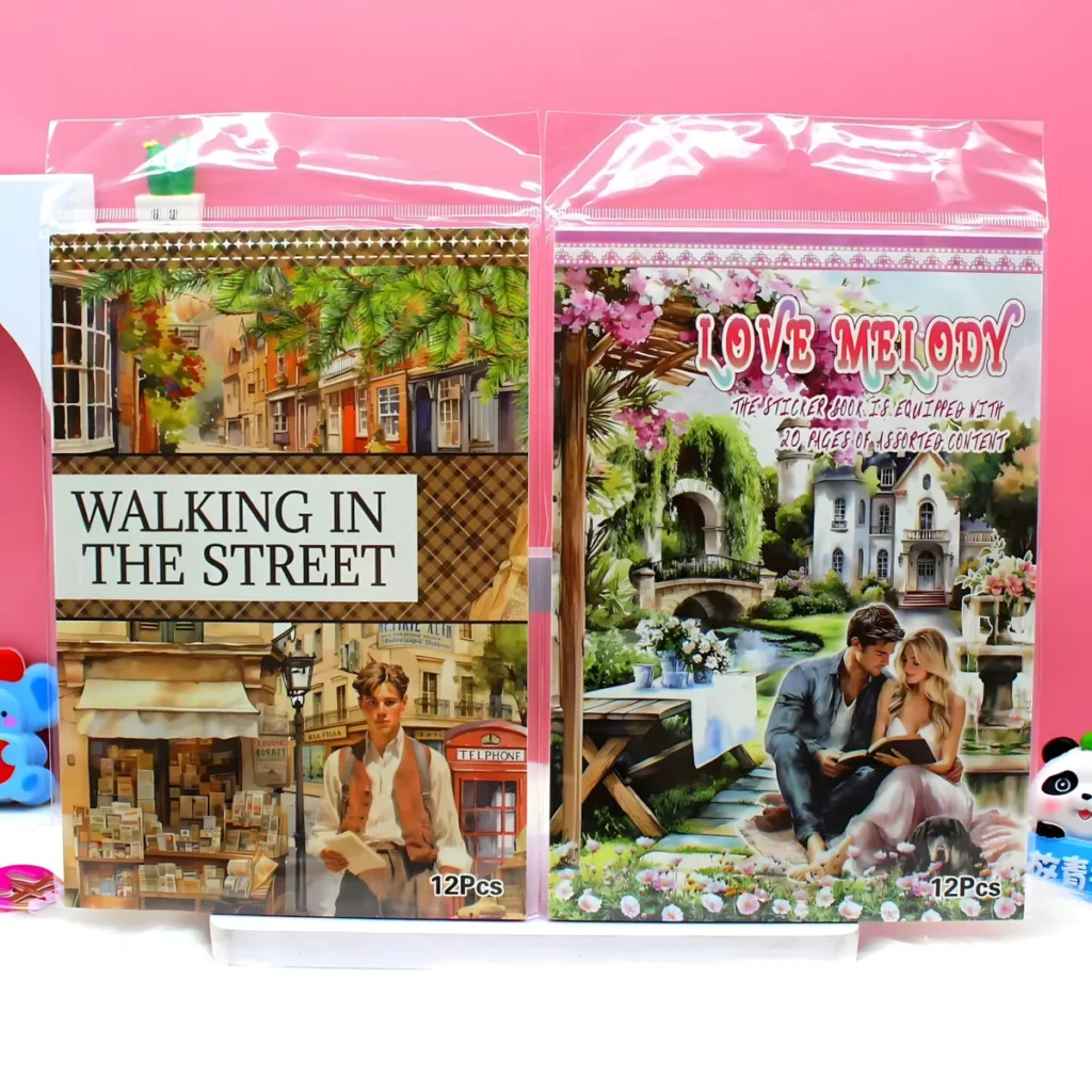 SZ-521 Korean-Style Landscape Scene Sticker Book