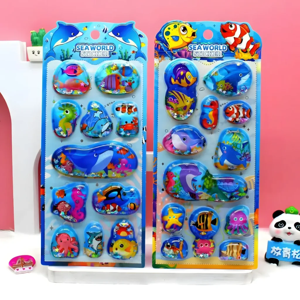 YD-111 Shake Water Transfer Sticker Cards