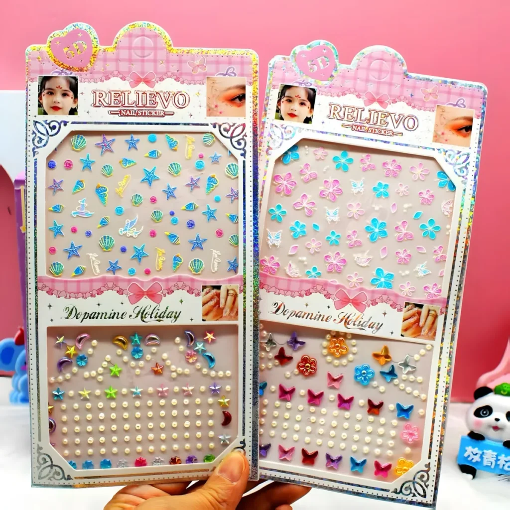 YKL-017 Rhinestone Nail Art Sticker Cards