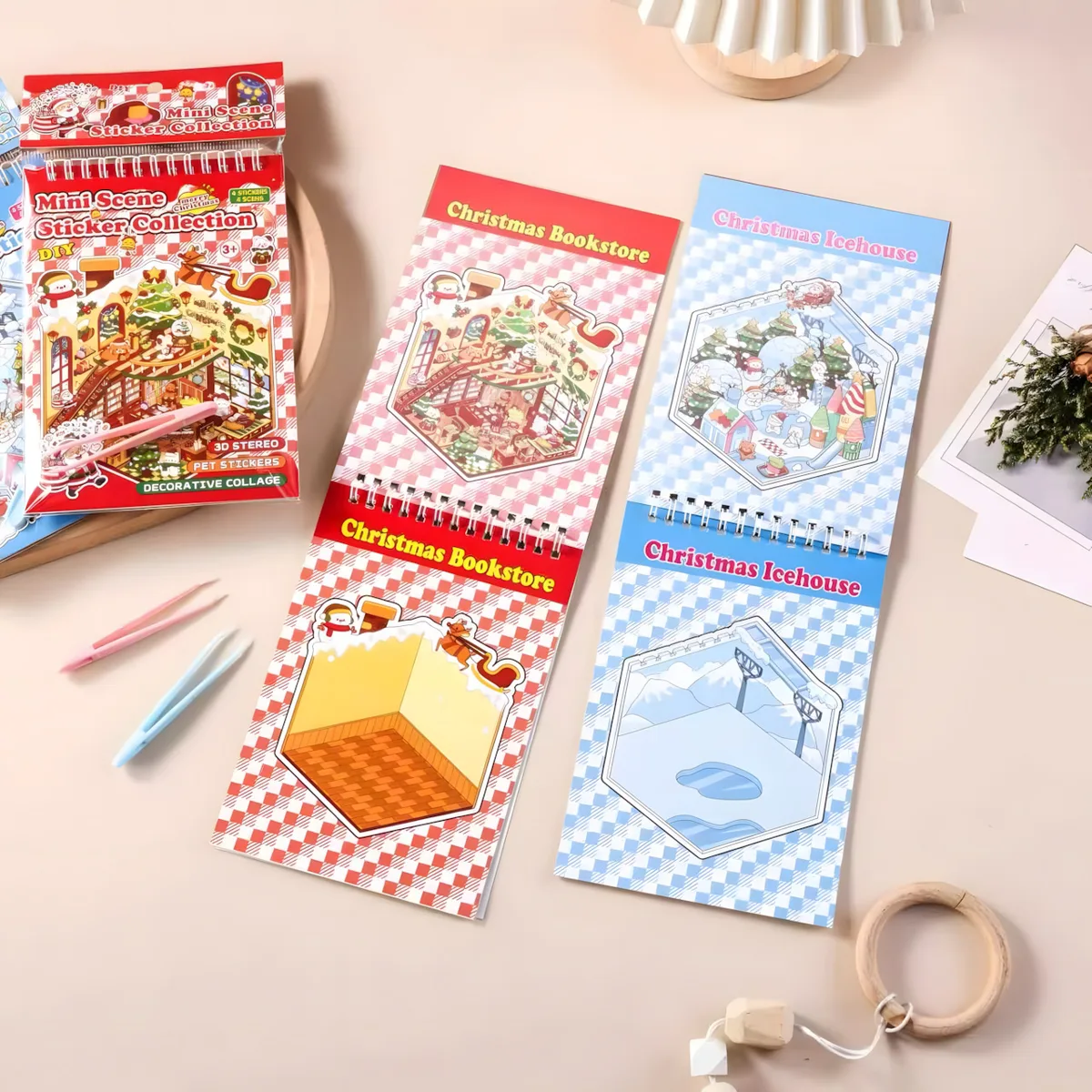ZC-TT141 Christmas Scene-Building Sticker Book (8 pcs)