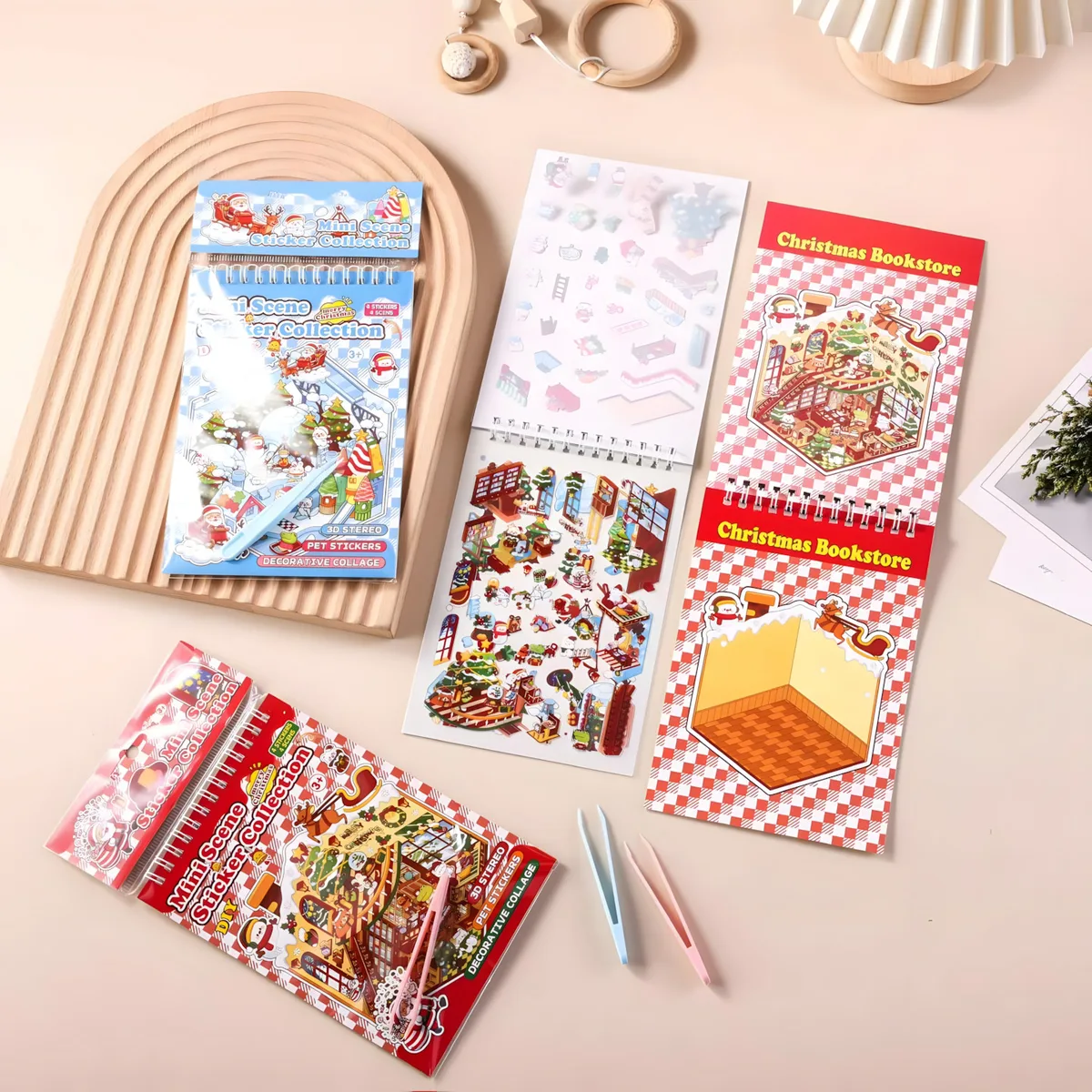ZC-TT141 Christmas Scene-Building Sticker Book (8 pcs)