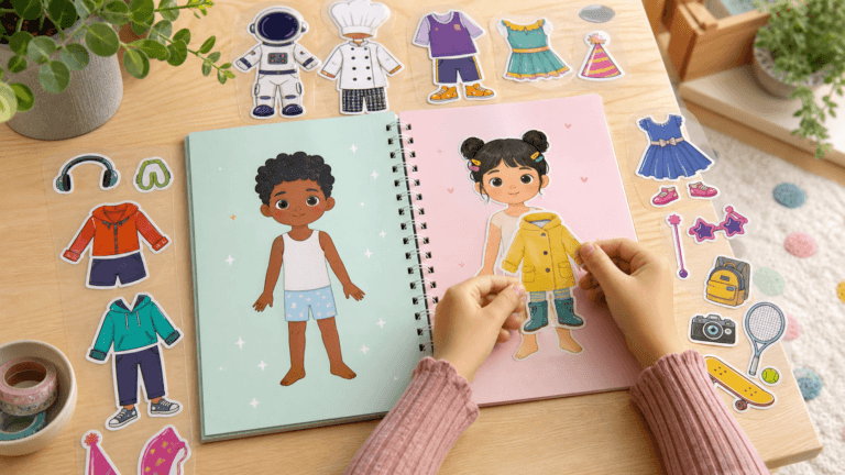 How to Design Dress-Up Sticker Books Kids Love