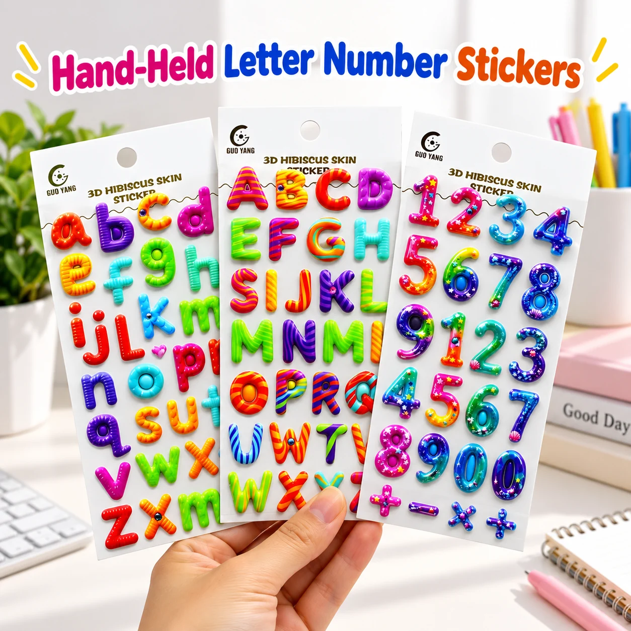 159 Letter Number 3D Stickers