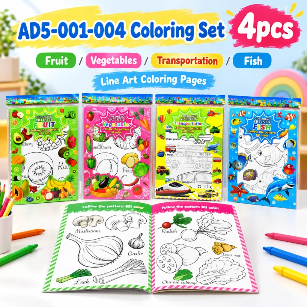 AD5-001-004 Coloring Set 4pcs