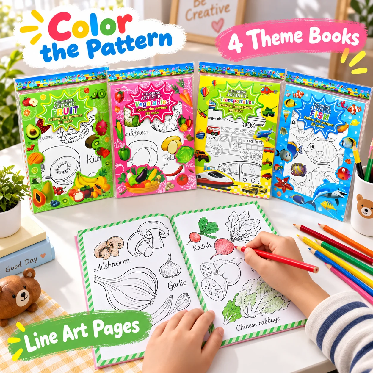 AD5-001-004 Coloring Set 4pcs