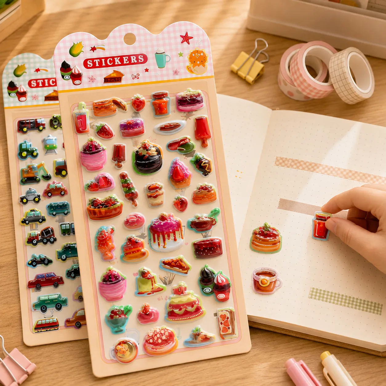 AHAH-08 Solid Embossed Sticker (12 Designs)