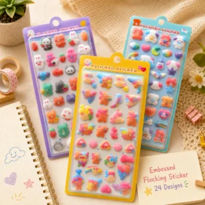 BOC Embossed Flocking Sticker (24 Designs) - product image 01