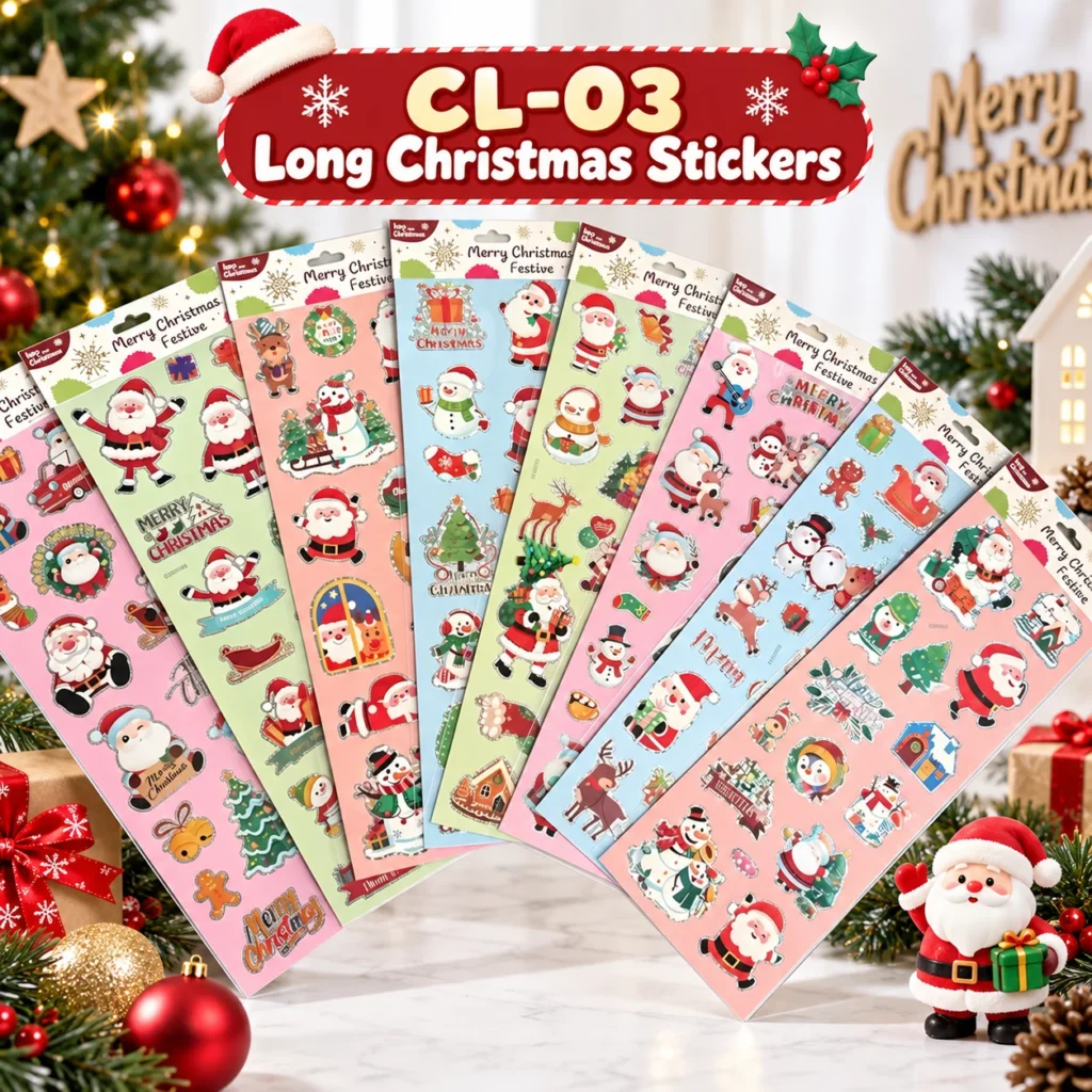 CL-03 Long Christmas Stickers