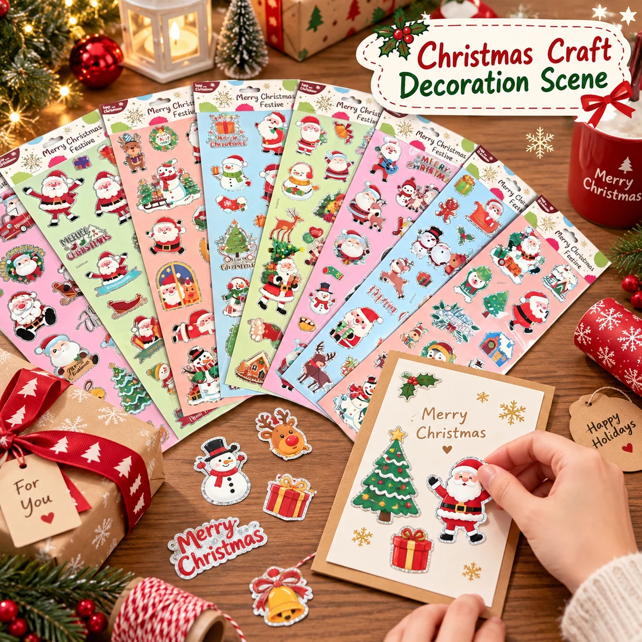 CL-03 Long Christmas Stickers
