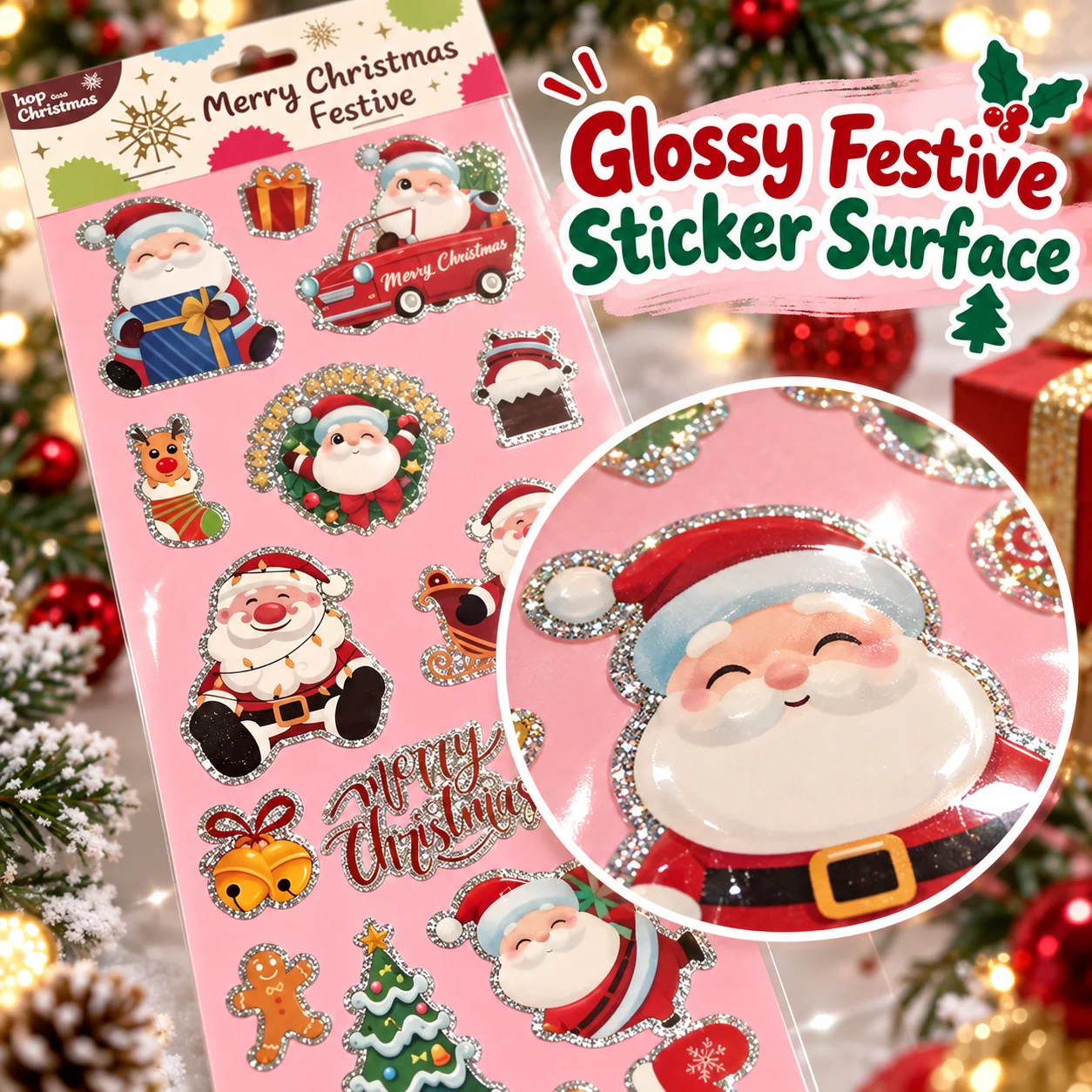 CL-03 Long Christmas Stickers