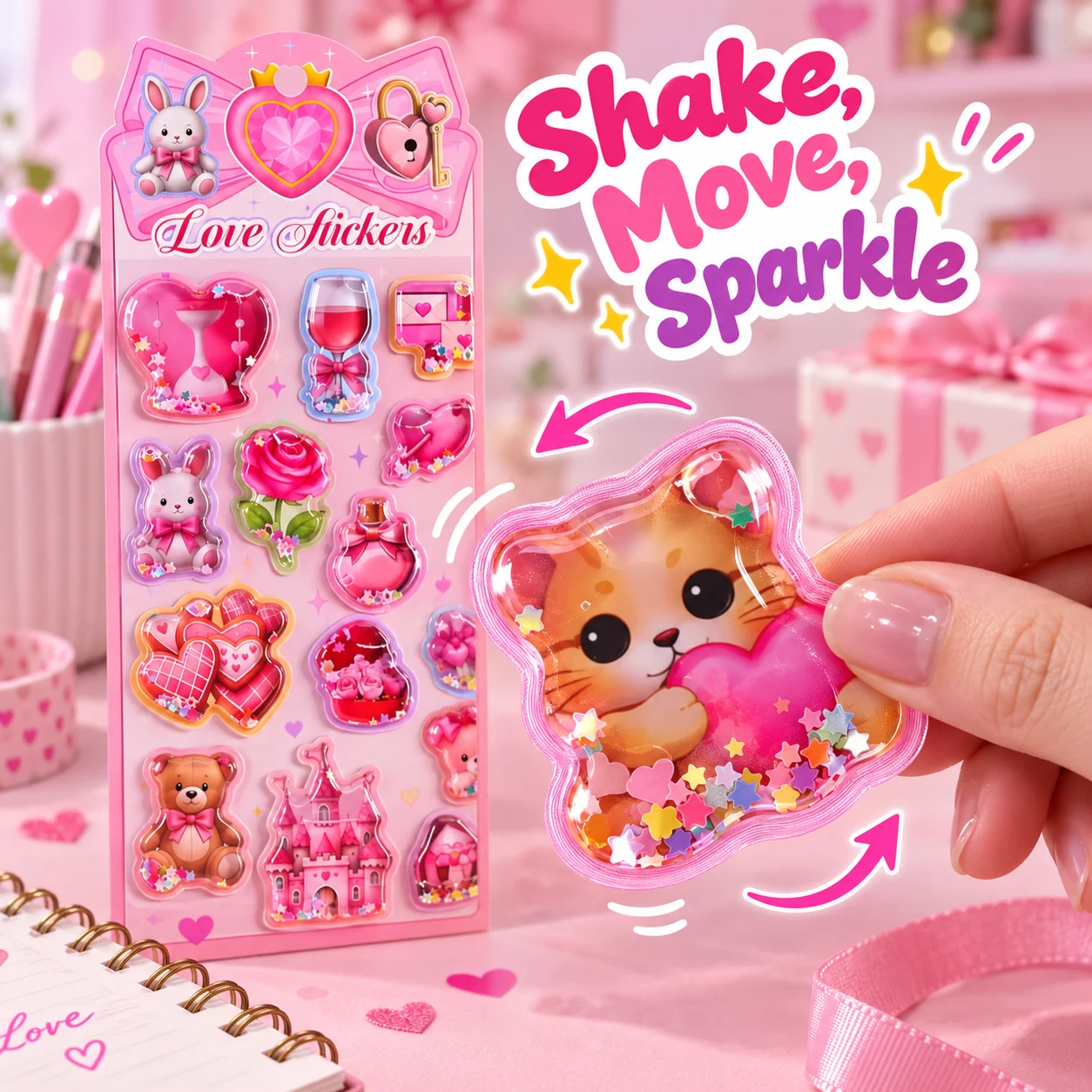 CY-SS24 Shake-a-boo Water ملصقات