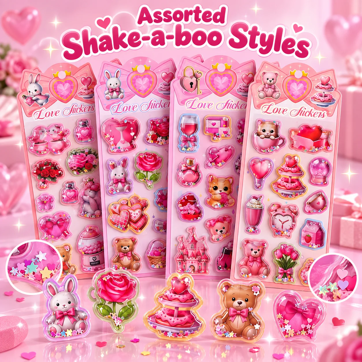 CY-SS24 Shake-a-boo Water ملصقات